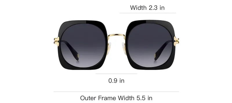 MARC JACOBS Logo engraved Square frame Sunglasses-3