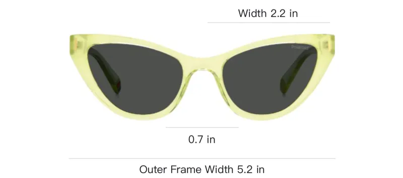 Polaroid Plastic Cat Eye Sunglasses Women's Yellow-2