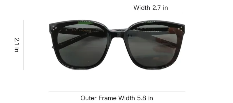 GENTLE MONSTER Acetate Square Sunglasses Men's Multicolor-1