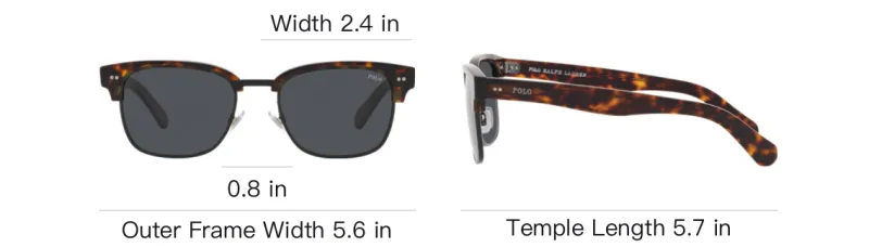 Polo Ralph Lauren Square Sunglasses Men's Tortoiseshell-6