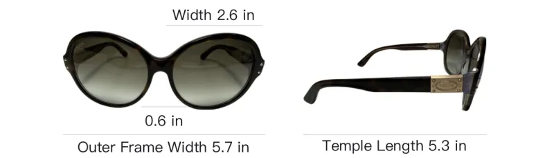 TOD'S Irregular Shape Sunglasses Men's Black-3