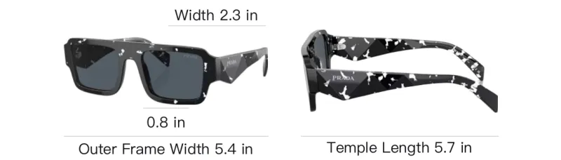 PRADA Square Frame Sunglasses-3