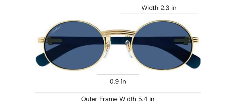 Cartier Giverny Oval Frame Sunglasses-2