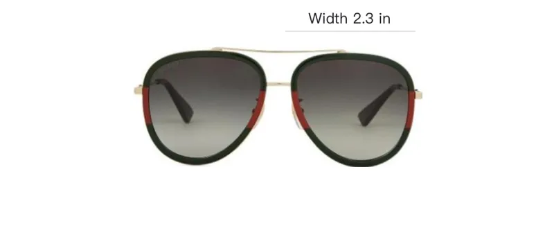 GUCCI Acetate Aviator Sunglasses Men's Green-3