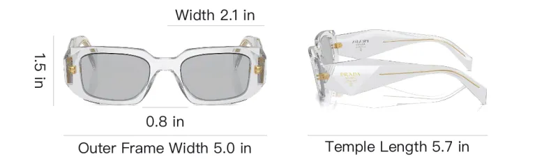 PRADA Eyewear PRADA Pr 17WS Oval Frame Sunglasses-4