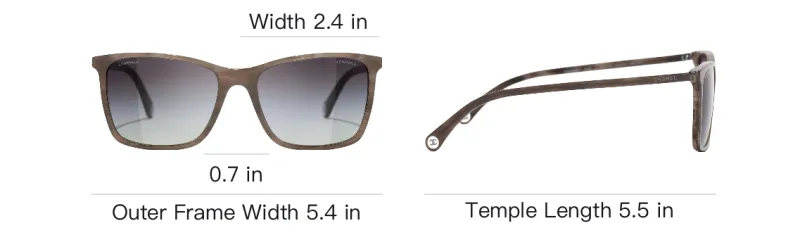 CHANEL Square Sunglasses Unisex Brown-5