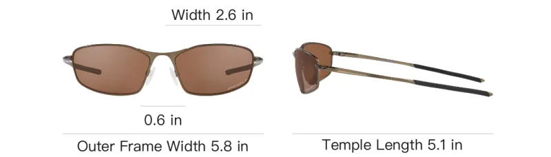 Oakley Metal Irregular Shape Sunglasses Men's Brown-5