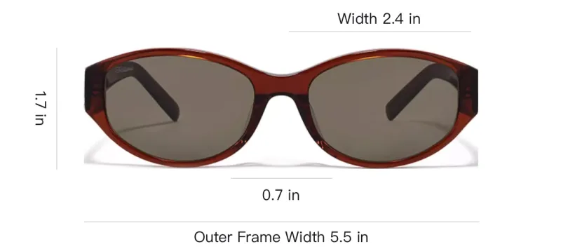 Fakeme Irregular Shape Sunglasses Unisex Red-3