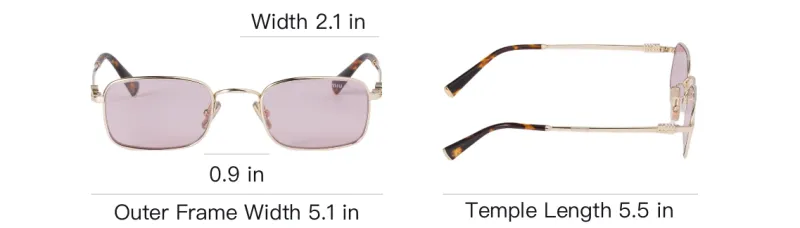 MIU MIU Rectangle frame Sunglasses-3
