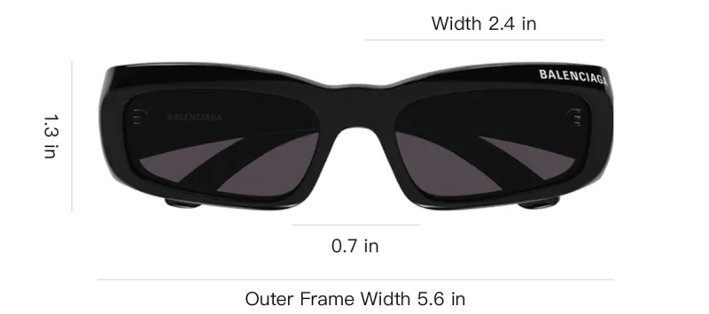 Balenciaga Rectangular Frame Sunglasses-2