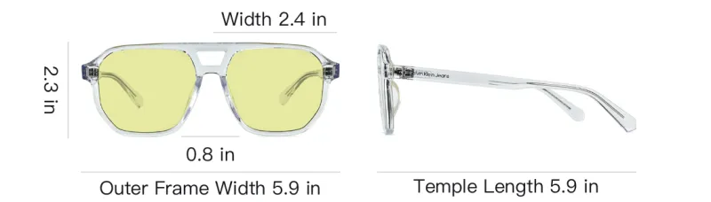 CALVIN KLEIN Square Sunglasses Unisex-3