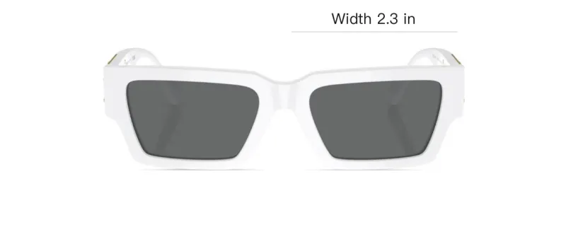 VERSACE Rectangle Frame Sunglasses-3