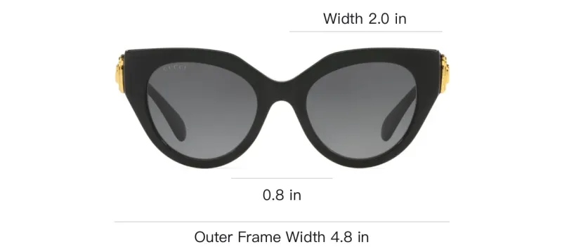 GUCCI Cat Eye Frame Sunglasses-3