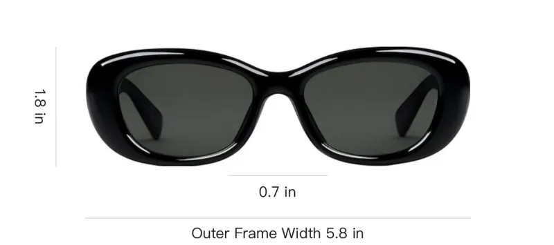 GUCCI Injection Molded Oval Sunglasses Women's Black-3