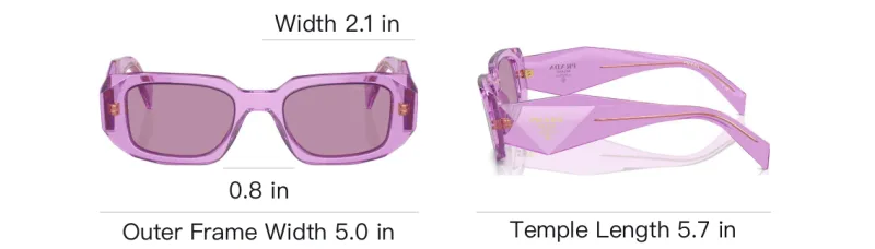 PRADA Rectangular Frame Sunglasses-5