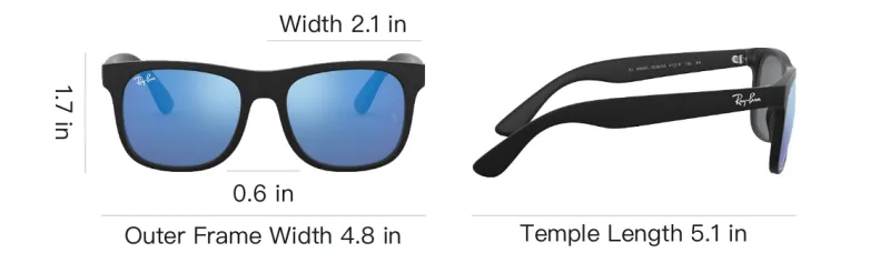 RayBan Justin Square Frame Sunglasses-3