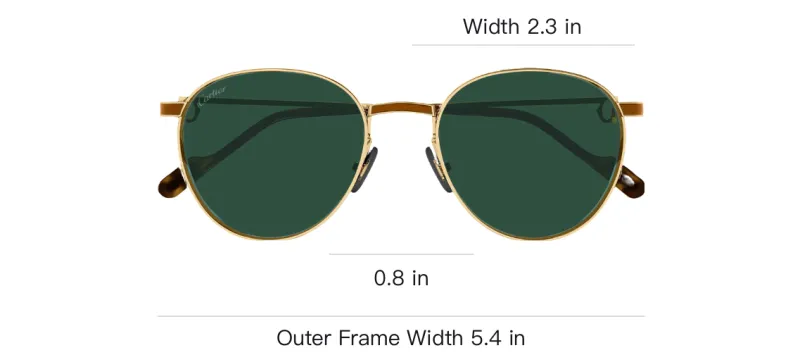 Cartier Round Frame Sunglasses-3