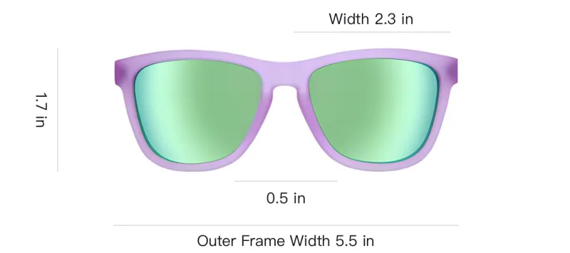 Goodr - Square Sunglasses Unisex Purple-2