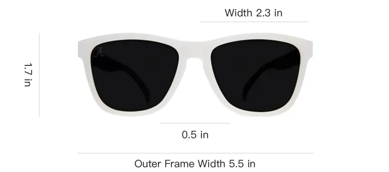 Goodr - Square Sunglasses Unisex White-2