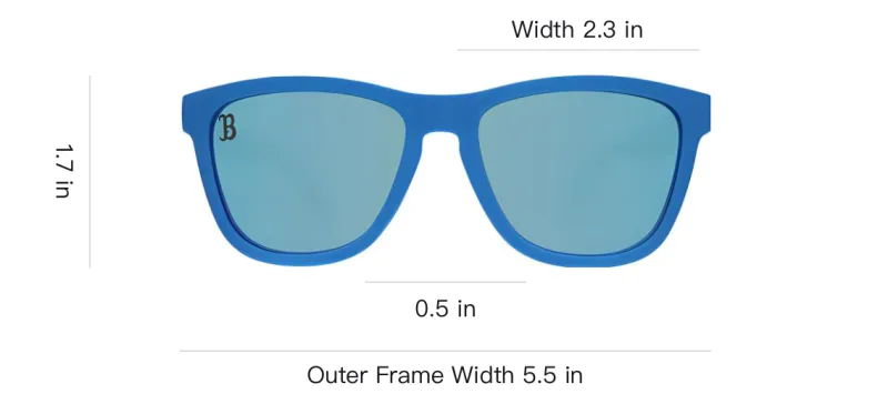 Goodr - Square Sunglasses Unisex Blue-2