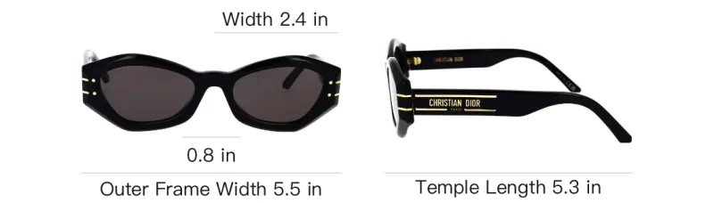 DIOR DIORSignature B1U Butterfly Frame Sunglasses-3