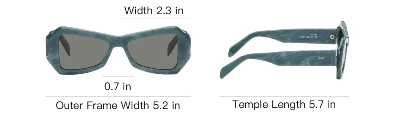 Retrosuperfuture Acetate Irregular Shape Sunglasses Men's Blue-3