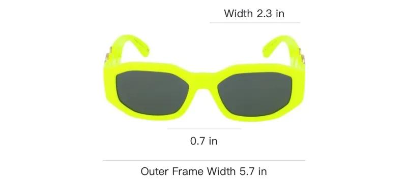 VERSACE Eyewear Rectangular Frame Sunglasses-2