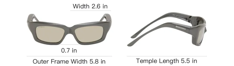 Balenciaga Eyewear Rectangle Frame Sunglasses-2