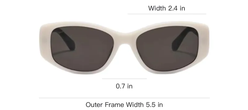 Fakeme Plate Irregular Shape Sunglasses Unisex Multicolor-2