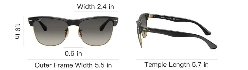 RayBan Injection Square Sunglasses Unisex Black-5