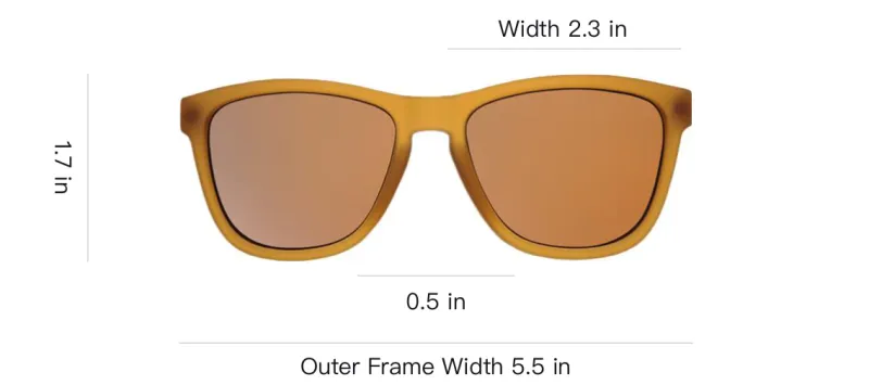 Goodr - Square Sunglasses Unisex Brown-2