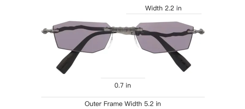 KUBORAUM Tinted Rectangle frame Sunglasses-2