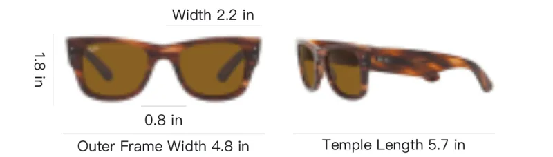 RayBan Mega Wayfarer Square Frame Sunglasses-3