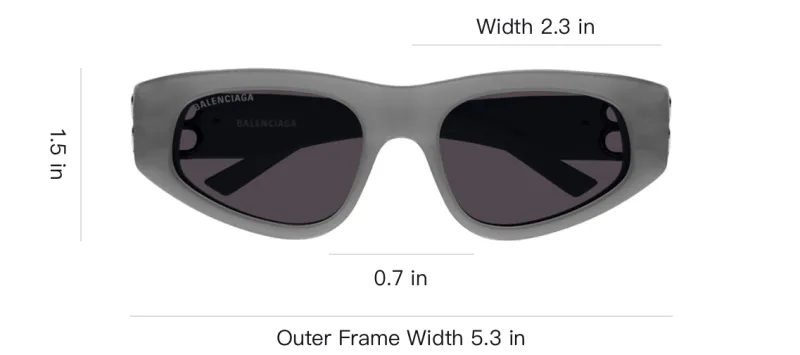 Balenciaga Rectangular Frame Sunglasses-2