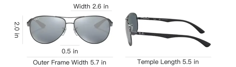 RayBan Metal Aviator Sunglasses Unisex Black-5
