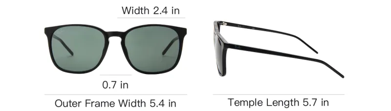 RayBan Plate Frame Square Sunglasses Unisex-4