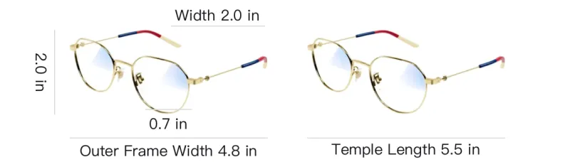 GUCCI Round Frame Glasses-1