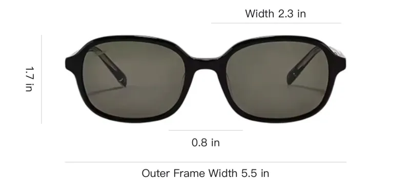 Fakeme Square Sunglasses Unisex Black-3