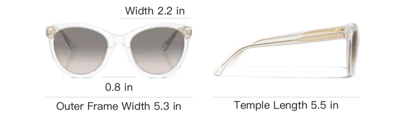 CHANEL Cat Eye Sunglasses Women's Transparent-4