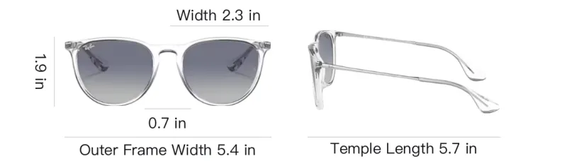 RayBan Nylon Irregular Shape Sunglasses Unisex White-3