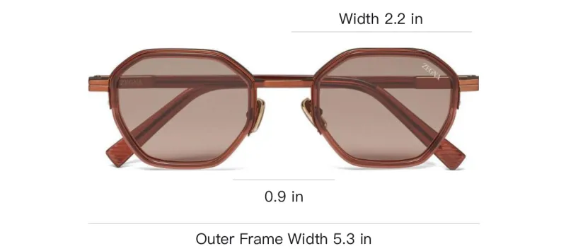 Ermenegildo Zegna Irregular Frame Sunglasses-3