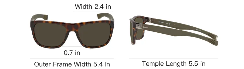 LACOSTE Plastic Irregular Shape Sunglasses Unisex Tortoiseshell-3