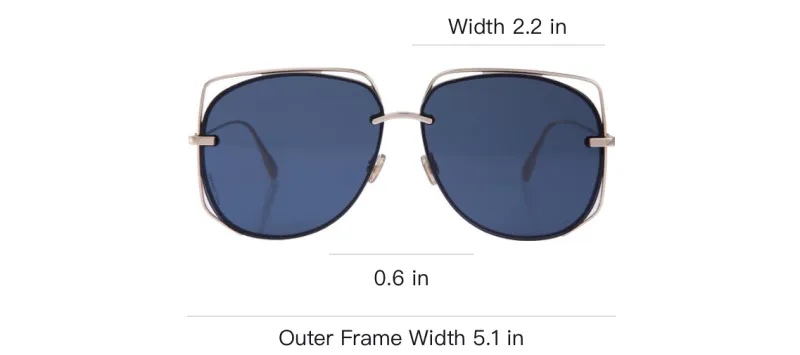 DIOR Sunglasses Women's Silver-4