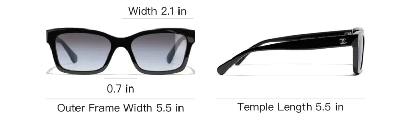 CHANEL Square Polarized Sunglasses-4