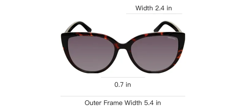 KENNETH COLE Injection Molded Irregular Shape Sunglasses Women's Black-2
