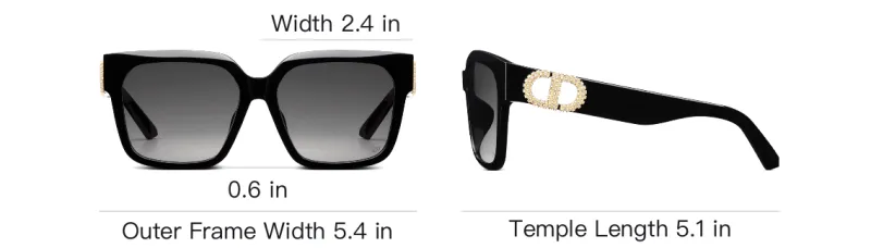 DIOR Square Frame Sunglasses-3
