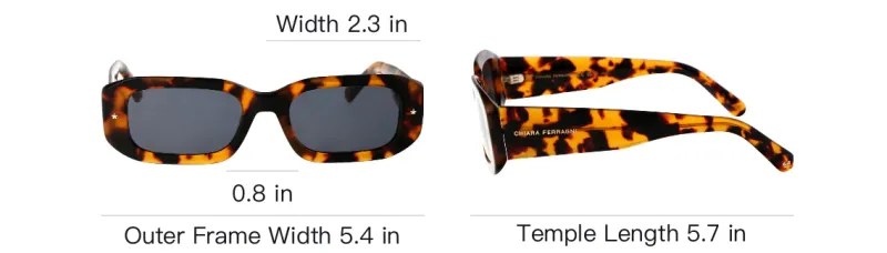 CHIARA FERRAGNI Rectangular Frame Sunglasses-4