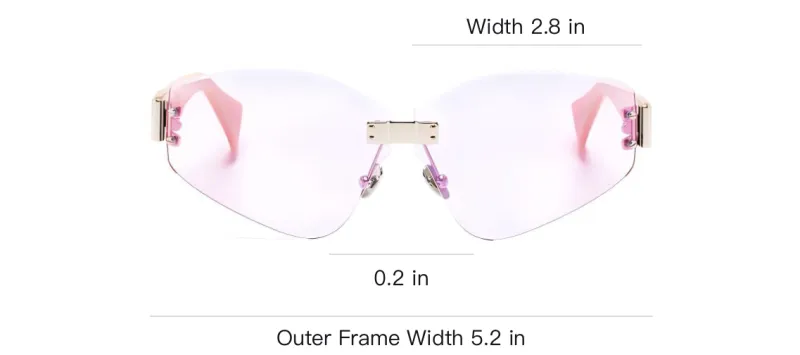 Vivienne Westwood Jordan Rimless Angular-frame Sunglasses-3