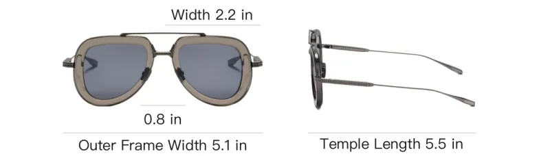 Valentino Acetate Titanium Aviator Sunglasses Women's Gray-3
