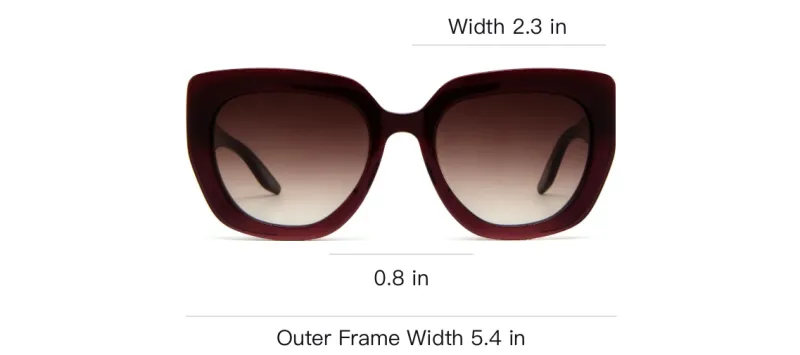 BARTON PERREIRA Acetate Cat Eye Sunglasses Women's Deep Red-3